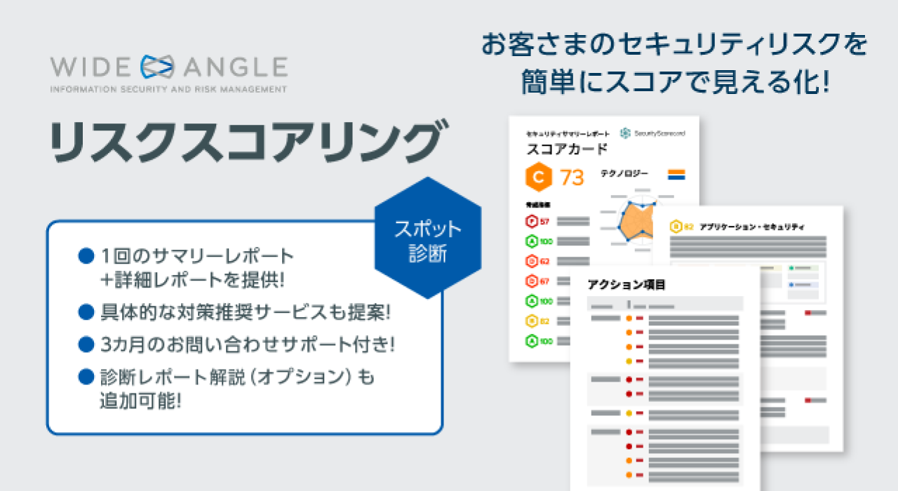 WideAngle リスクスコアリング（スポット診断）