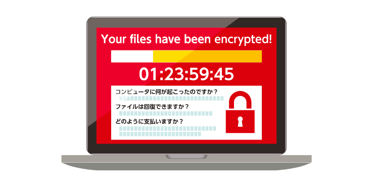 ランサムウェアに感染したPC