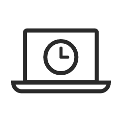 テレワーク中も労働時間をしっかり管理　イメージ
