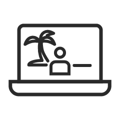バーチャル背景設定できるWEB会議ツールであればいずれにも対応　イメージ