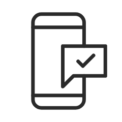 SMSの着信結果の確認が可能　イメージ