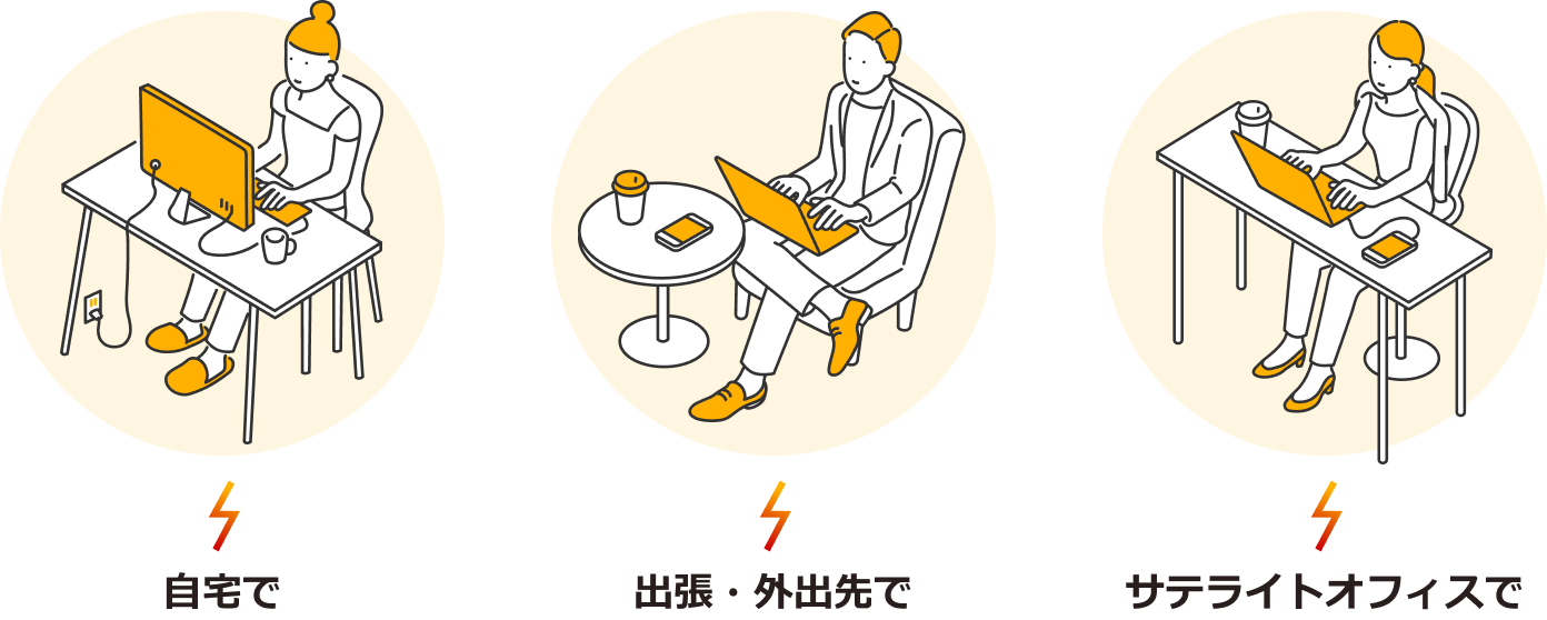 MagicConnectと一緒なら、働き方はもっと柔軟に。