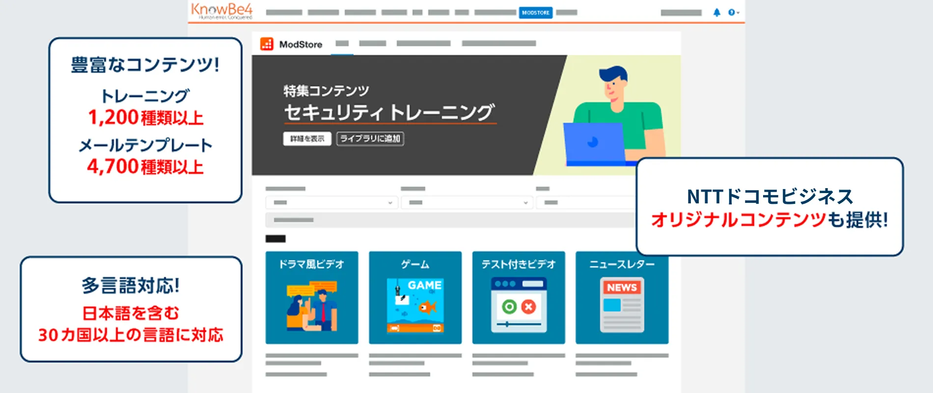 コンテンツは豊富で多言語対応